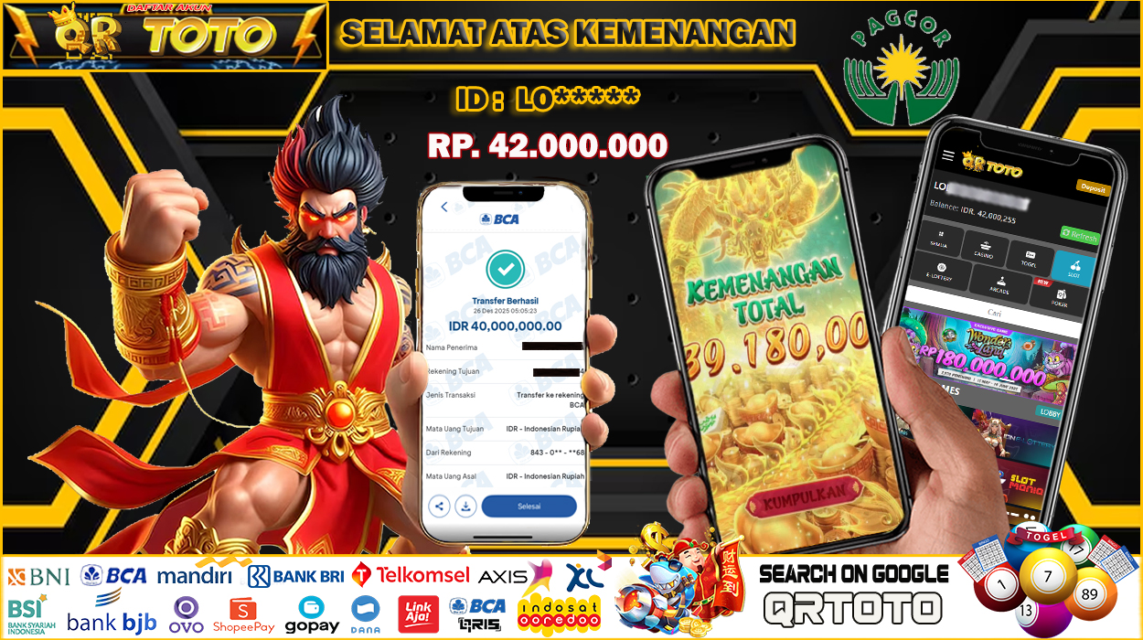 QRTOTO Jackpot Slot Rp 42.000.000 ~ LUNAS