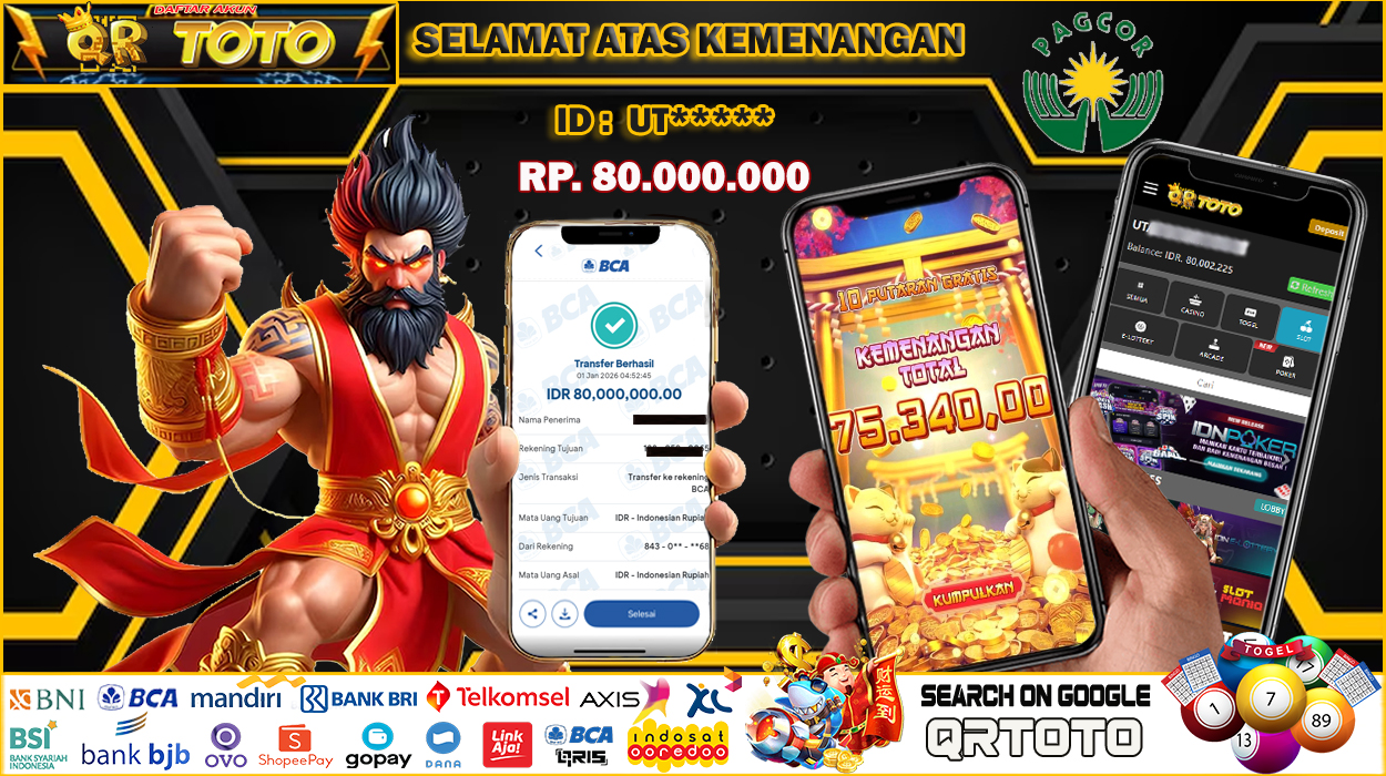 QRTOTO Jackpot Slot Rp 80.000.000 ~ LUNAS