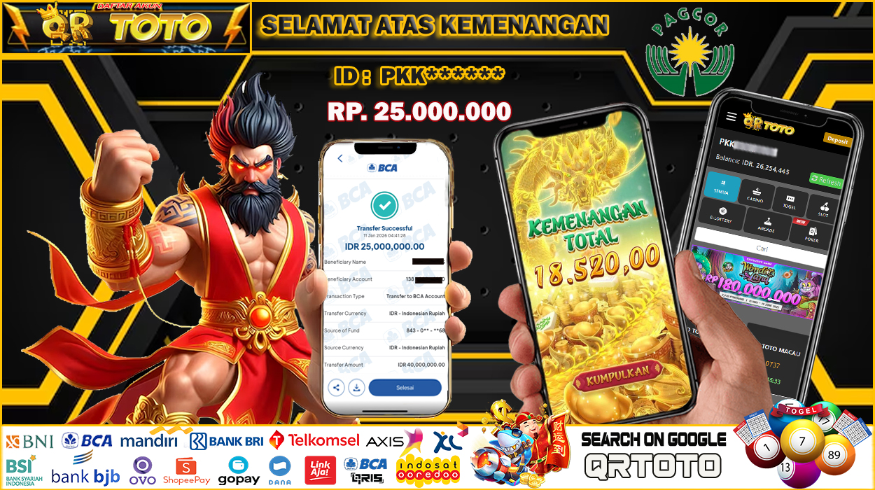 QRTOTO Jackpot Slot Rp 25.000.000 ~ LUNAS